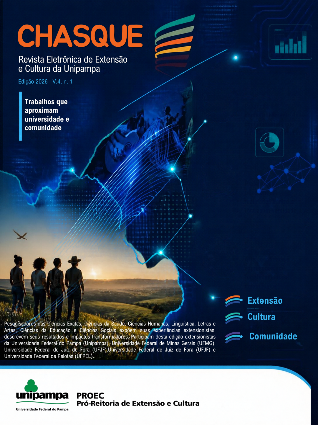 					Visualizar v. 4 n. 1 (2026): Revista Chasque e a extensão universitária em destaque: diversidade e inovação em interação permanente com a comunidade
				